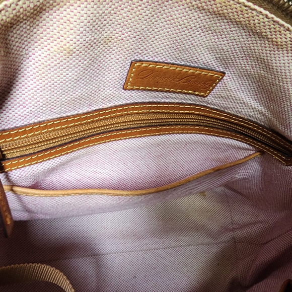 DOONEY AND BOURKE DILLEN SATCHEL LEATHER 2 WAY HANDBAG AND OR CROSSBODY - Picture 5 of 10